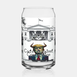 Katten tegen corruptie blikvorm glas
