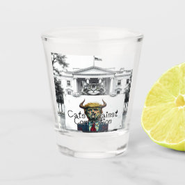 Katten tegen corruptie shot glas