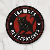 Katten tegen fascisten bedankjes labels (Achterkant)