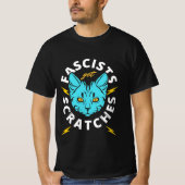 Katten tegen fascisten protesteren tegen grafische t-shirt (Voorkant)