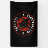 Katten Tegen Fascisten Spandoek (Verticaal)