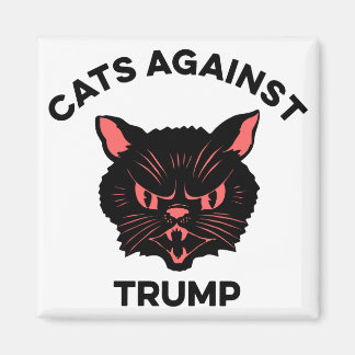 Katten tegen politiek protest van Trump Magneet