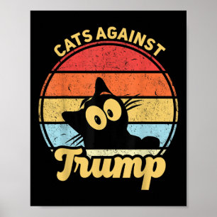 Katten Tegen Trump Grappige Anti Trump 2020 Verkie Poster