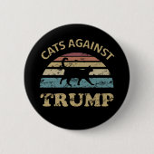 Katten tegen Trump Ronde Button 5,7 Cm (Voorkant)