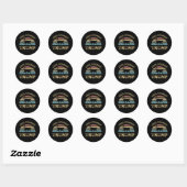 Katten tegen Trump Ronde Sticker (Vel)