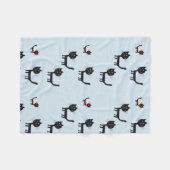 Katten Tekendekens Fleece Deken (Voorkant (Horizontaal))