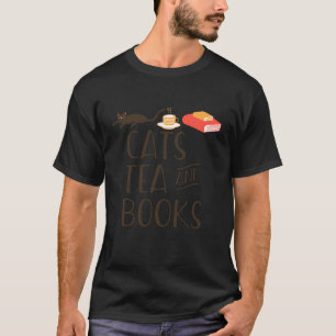Katten Thee & Boeken Leuke Lezer Kitten Eigenaar L T-shirt