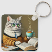 Katten, thee, boeken Sleutelhanger van het ringboe (Achterkant)