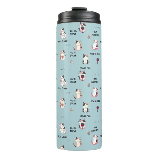 Katten Thermal Tumbler Thermosbeker (Voorkant)