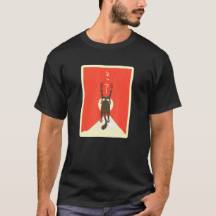 Katten Tranen Landschap Mt Fuji Achtergrond Japans T-shirt