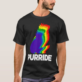Katten trots Purride Kat Regenboog Kleur  Kat  Kit T-shirt
