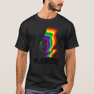 Katten trots Purride Kat Regenboog Kleur  Kat  Kit T-shirt
