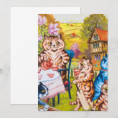 Katten Tuinfeest Kaart (Voorkant / Achterkant)