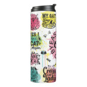 Katten Tumbler Thermosbeker (Gedraaid links)