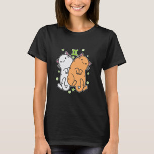 Katten Tweelingen Sterrenbeeld T-shirt