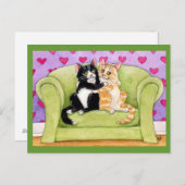 Katten uit de liefde briefkaart (Voorkant / Achterkant)
