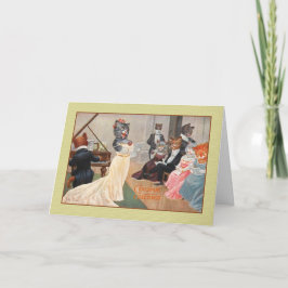 Katten Vakantie Groet Kaart, Arthur Thiele Feestdagen Kaart