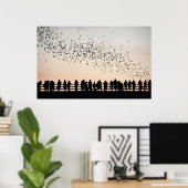 Katten van Austin - Austin, Texas Poster (Thuiskantoor)