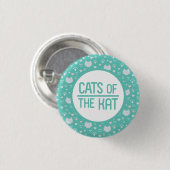Katten van de Kat-Button Ronde Button 3,2 Cm (Voorkant /achterkant)