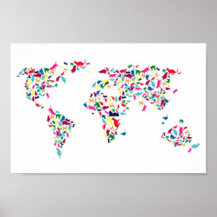 katten van het wereldposter poster