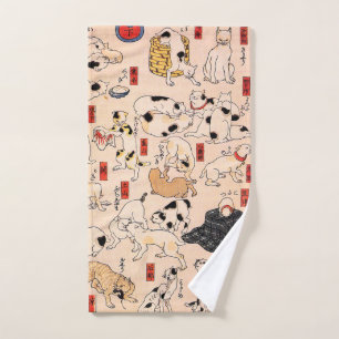 Katten van Utagawa Kuniyoshi Handdoek