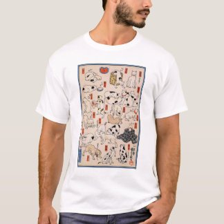 Katten van Utagawa Kuniyoshi T-shirt