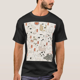 Katten van Utagawa Kuniyoshi T-shirt