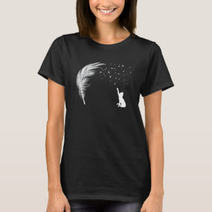 Katten vangen veer vliegende bladeren Cool Street T-shirt