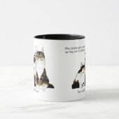 Katten Veel poten Grappig Blauw Mok (Midden)