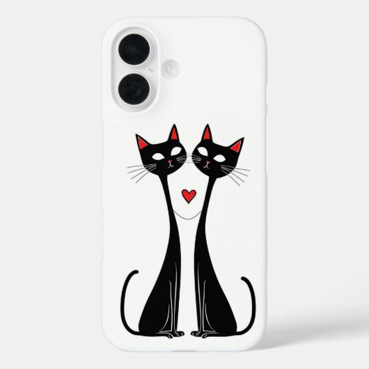 Katten verliefd Case-Mate iPhone case (Achterkant)