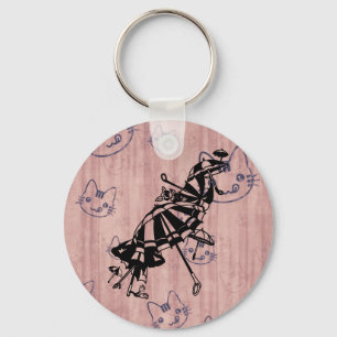 Katten vlakken Parasols Parasols Paraprellas Kunst Sleutelhanger