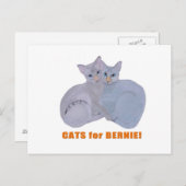 Katten voor Bernie! Briefkaart (Voorkant / Achterkant)