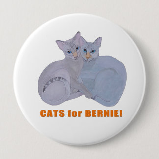 Katten voor Bernie! Ronde Button 4,0 Cm