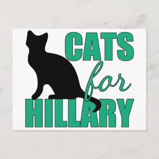 Katten voor Hillary Briefkaart (Voorkant)