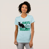 Katten voor Hillary T-shirt (Voorkant volledig)