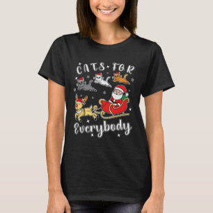 Katten voor iedereen Grappig Kerstman Kleding T-shirt