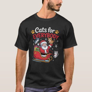 Katten voor iedereen Grappig Lelijk Kerstman T-shirt