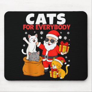 Katten voor iedereen Grappige Kerstmis Kat Xmas Si Muismat