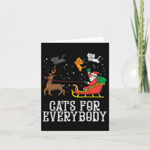 Katten voor iedereen kerstkat Funny Xmas vrouwen Kaart