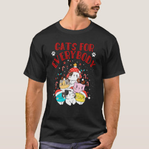Katten voor iedereen Kerstman Kerst Mooie Kat T-shirt