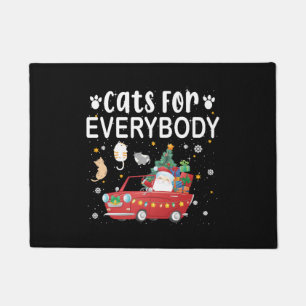 Katten voor iedereen kerstmis deurmat