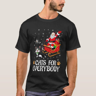 Katten voor Iedereen Kerstmis Kerstman Slede Grapp T-shirt