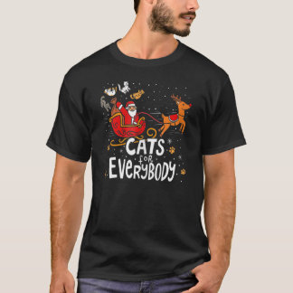 Katten voor iedereen Kerstmis Pyjama's X mas Lelij T-shirt