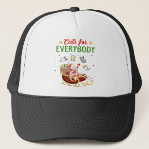 Katten voor iedereen met kerstkat Lover Funny Trucker Pet