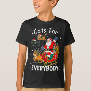 Katten voor iedereen Sinterklaas Kerst Mop Katten T-shirt