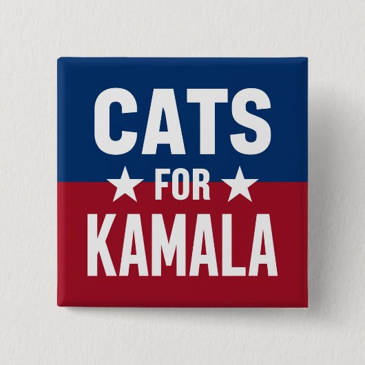 Katten voor Kamala Campaign Button (Voorkant)