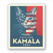 Katten voor Kamala Sticker (Voorkant)