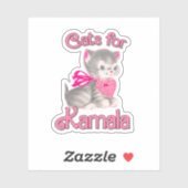 Katten voor Kamala Sticker (Vel)