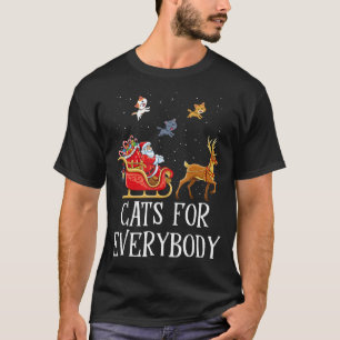Katten voor kerstfeestjes voor iedereen t-shirt