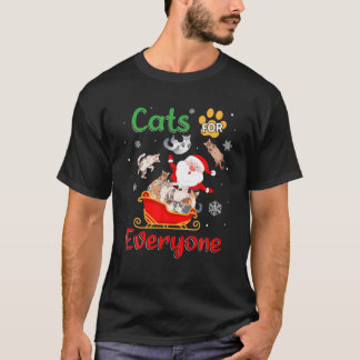 Katten voor kerstkerstkerstkerstkerstkatten t-shirt